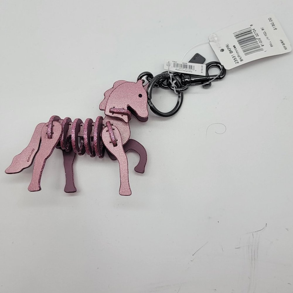 Coach Small Unicorn Bag Charm Primrose 23531